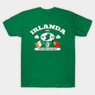 Irlanda - Ireland Portugal Irish Portuguese Design T-Shirt